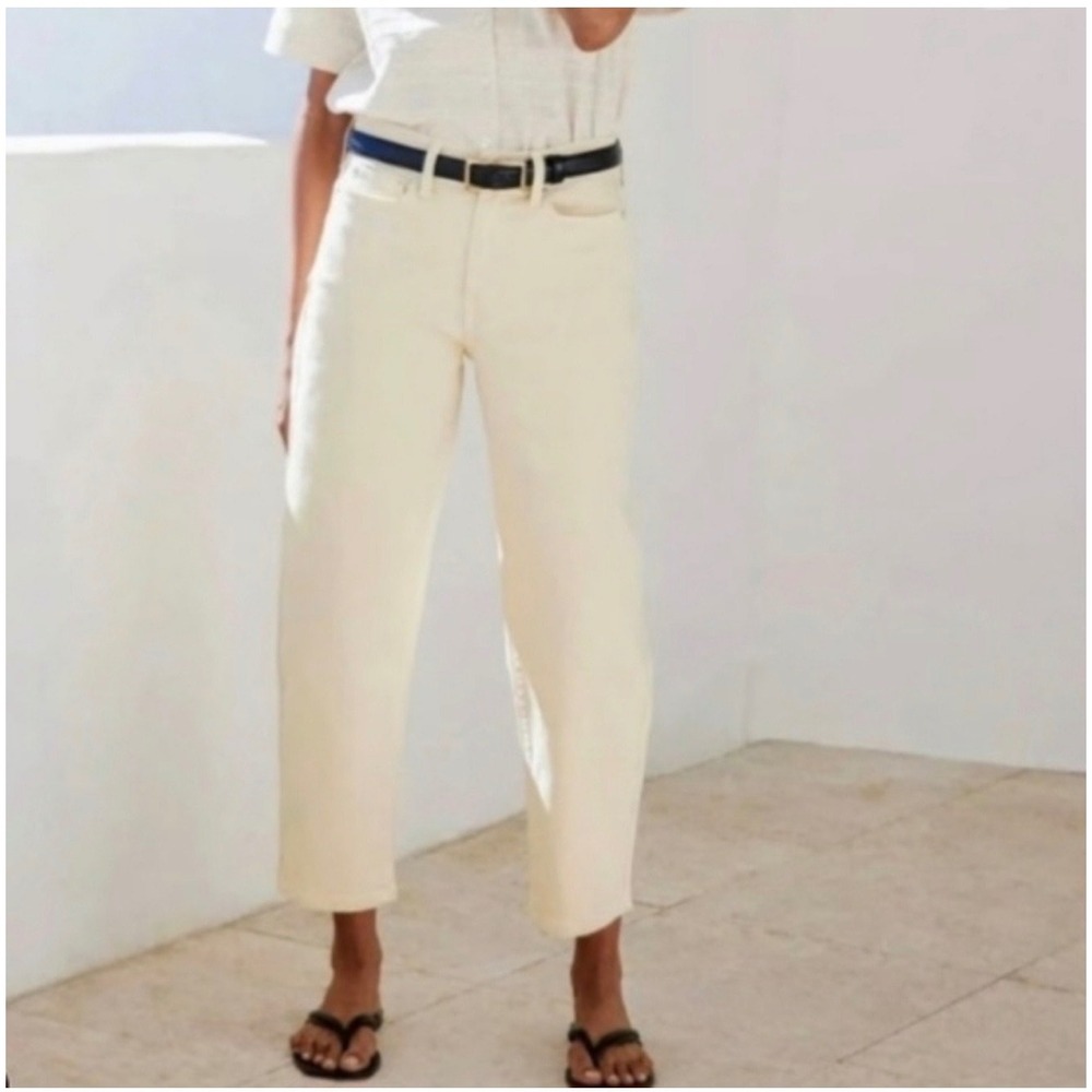 AYR Straight Leg Jeans in Cream